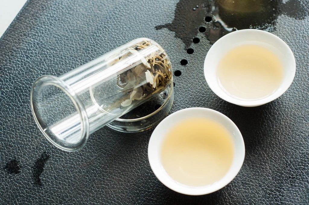 Jasmine Scented Tea-Steep #1 Bi Tan Piao Xue (Snowflake over Jade Pond)-Jasmine Flower Tea
