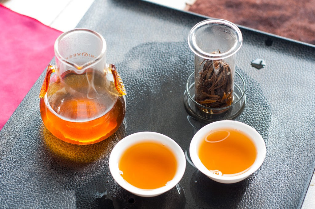 Black Tea-Steep Dian Hong-Yunnan Black Tea-Bundled Tea Cone-Gold Pagoda