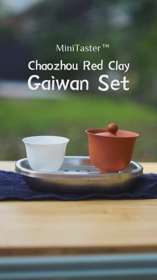 MiniTaster™-Red Clay Gaiwan Set