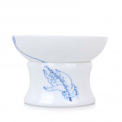 Blue and White Porcelain Tea Strainer-Lotus in Buddha's Hand