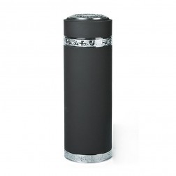 Frosted Coating Stainless Steel Vacuum Insulated Tumbler with Red Clay Liner inside-Silver