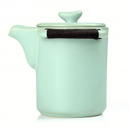 Ru Kiln Tea Hand-pressing Pot-Well-behaved-Sky Cyan