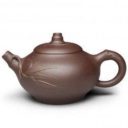 Zi Sha-Purple Clay Tea Pot-260ML-Bamboo Series-L