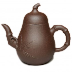 Zi Sha-Purple Clay Tea Pot-350ML-Bamboo Series-H