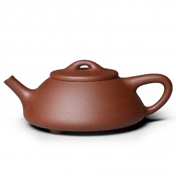 Zi Sha-Qing Shui(Pure) Clay Tea Pot-380ML-Stone Gourd Ladle-F