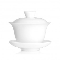 White Porcelain Gongfu Tea Gaiwan-A